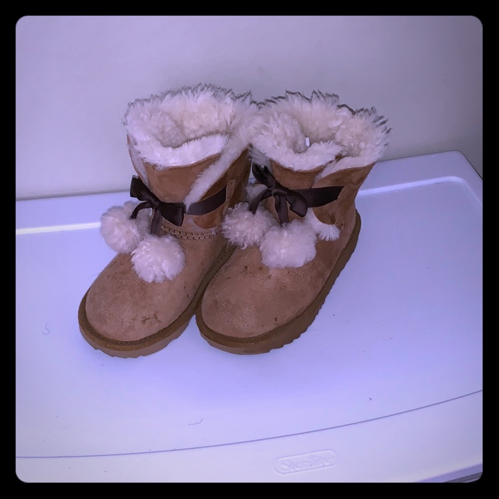 Toddler Ugg boots with Pom Poms